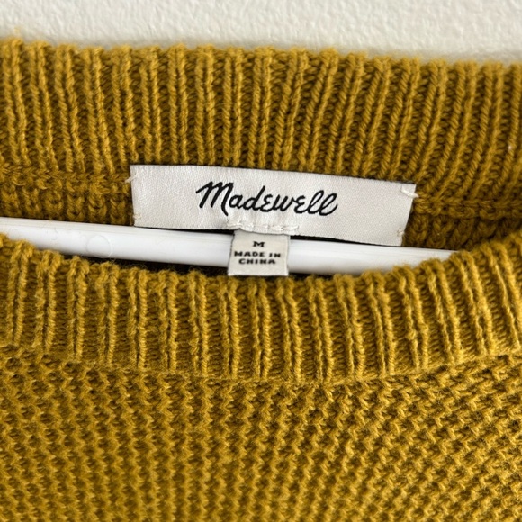 Madewell Province Cross Back Knit Sweater Pullover – Mustard Yellow – Women’s - Picture 7 of 7